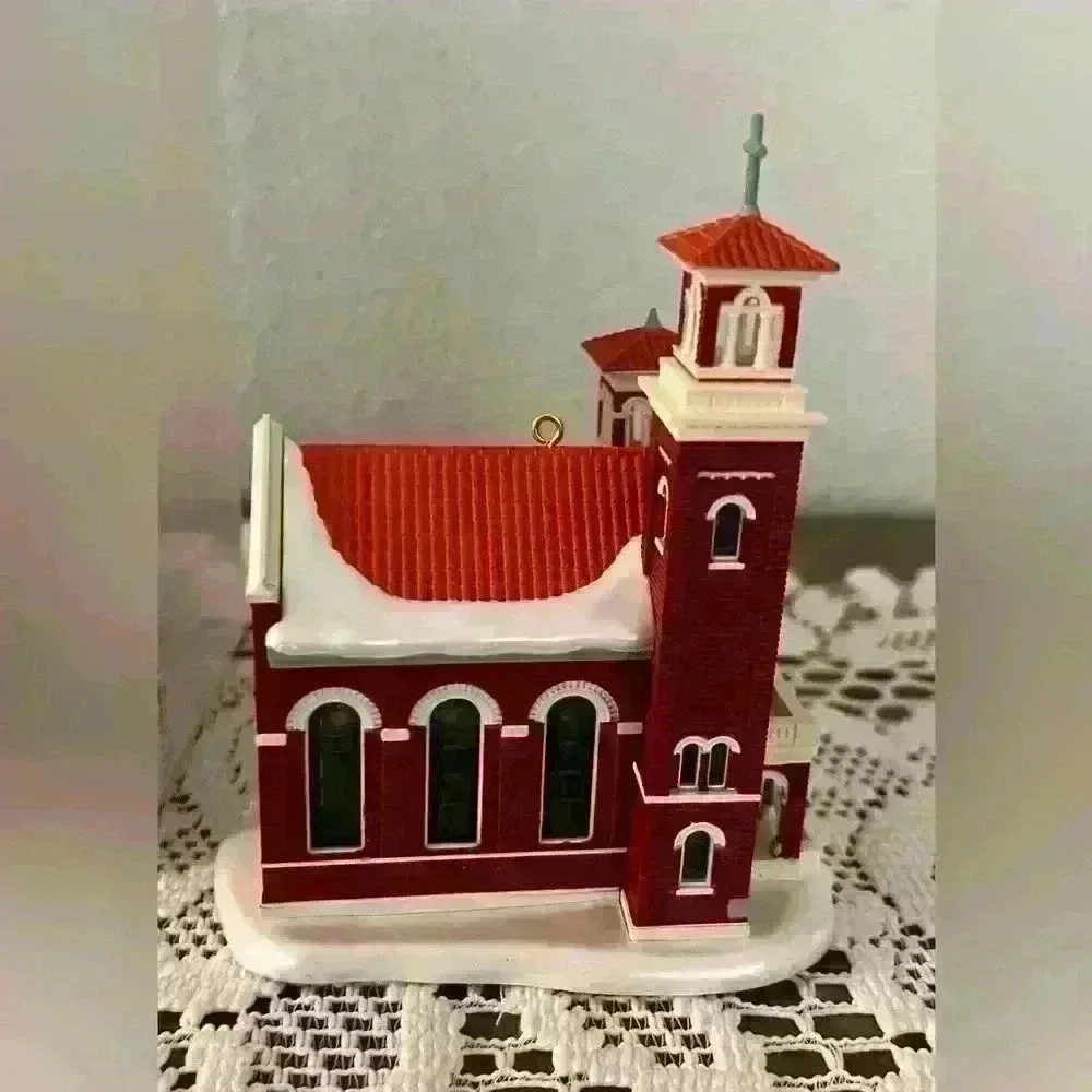 Hallmark NEW 2009 Christmas Ornament #12 Magic Old Brick‎ Church Candlelight Ser